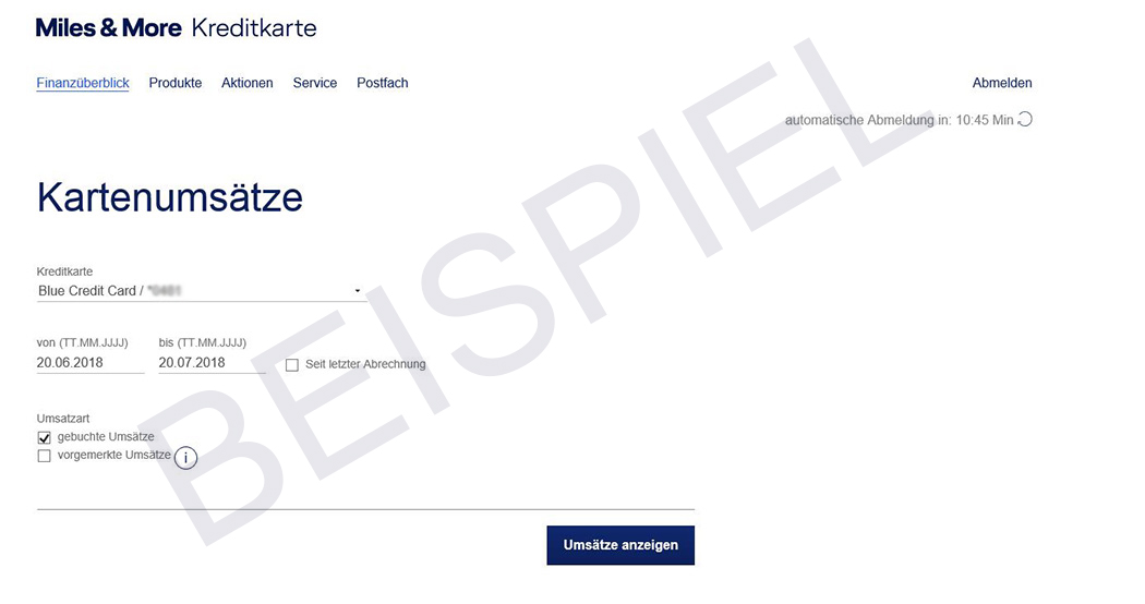 Online-Kartenkonto kurz erklärt  Miles & More Kreditkarte