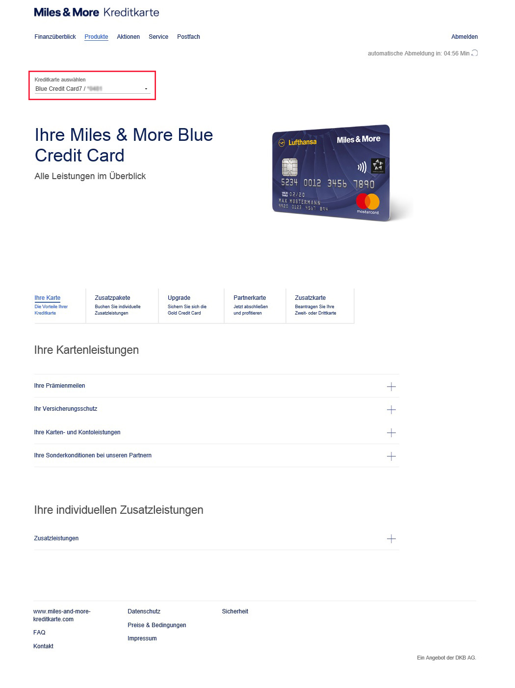 Online-Kartenkonto kurz erklärt  Miles & More Kreditkarte